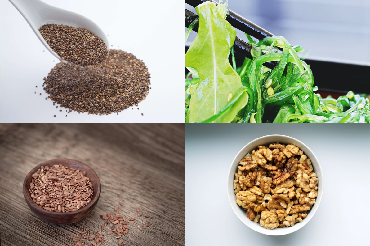 collage omega 3 foods